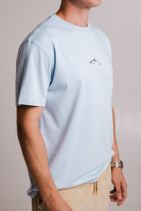 Sossu Dolphin Heavy T-shirt - Light Blue