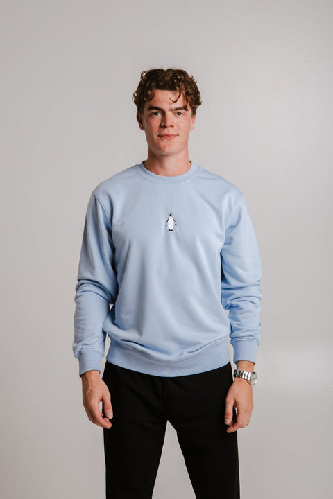 Sossu Emperor Penguin Soft Fliis Sweatshirt - helesinine