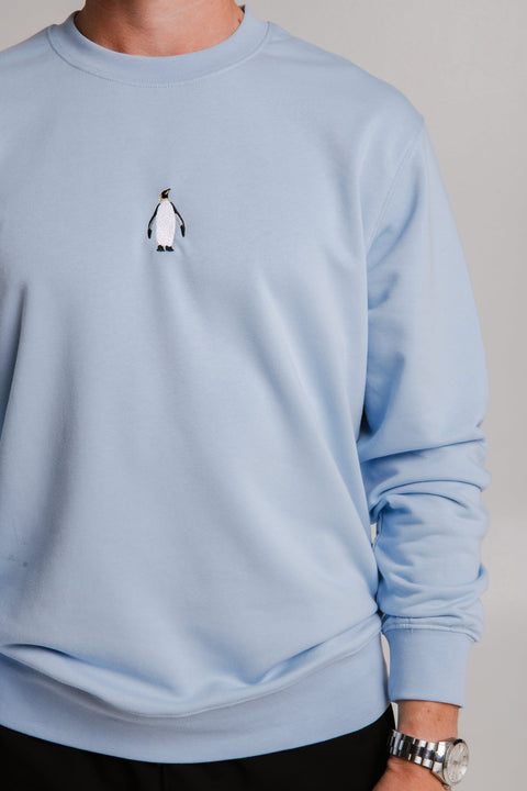 Sossu Emperor Penguin Soft Fliis Sweatshirt - helesinine