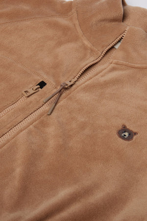 Sossu Grizzly Bear Full Zip Fleece - Beige