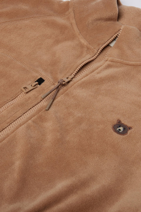 Sossu Grizzly Bear Full Zip Fleece - Beige