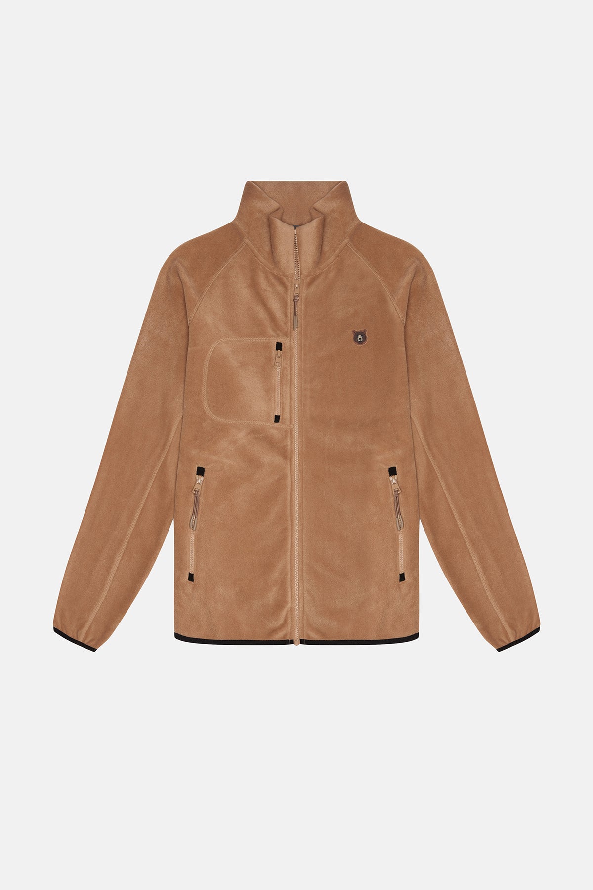 Grizzly Bear Full Zip Fleece Beige