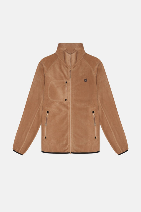 Sossu Grizzly Bear Full Zip Fleece - Beige