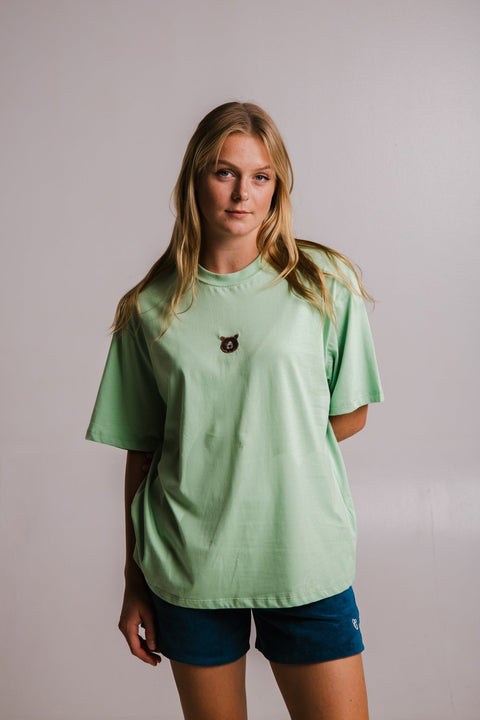 Sossu Grizzly Bear Heavy T-shirt - Light Green