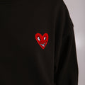 Sossu Heart Sweatshirt - Black