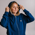 Sossu Koala Soft Fleece Full Zip Hoodie - Navy Blue