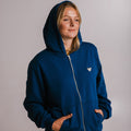 Sossu Koala Soft Fleece Full Zip Hoodie - Navy Blue