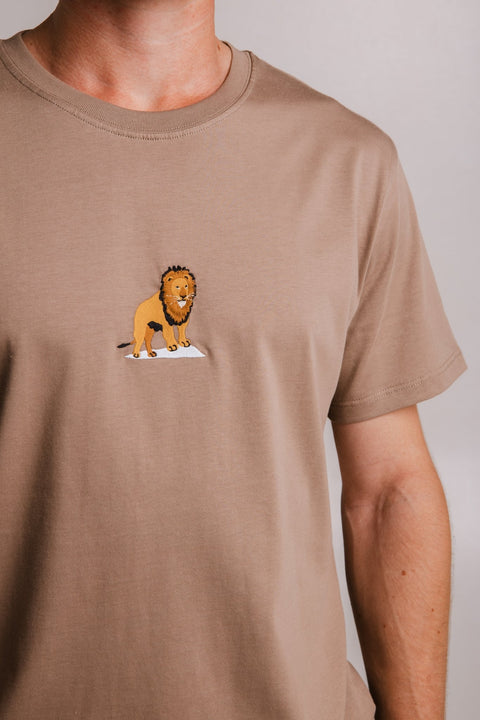 Sossu Lion T-shirt - Milky Brown