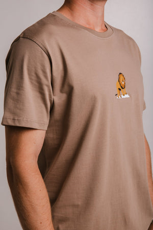 Sossu Lion T-shirt - Milky Brown