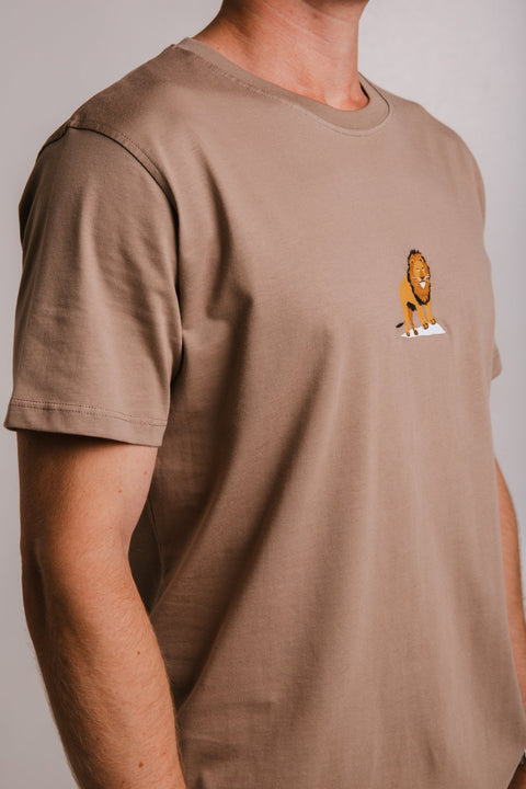 Sossu Lion T-shirt - Milky Brown