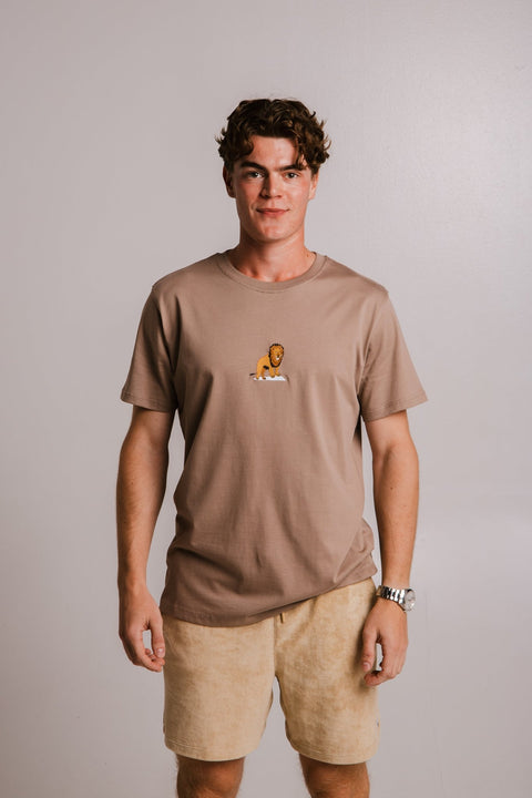 Sossu Lion T-shirt - Milky Brown