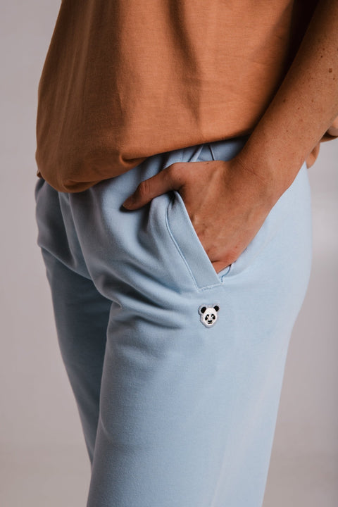 Sossu Panda Soft Fleece Sweatpants - Light Blue