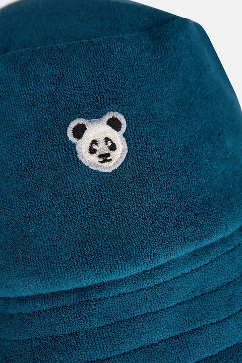 Sossu Panda Terry Bucket Hat - Navy Blue