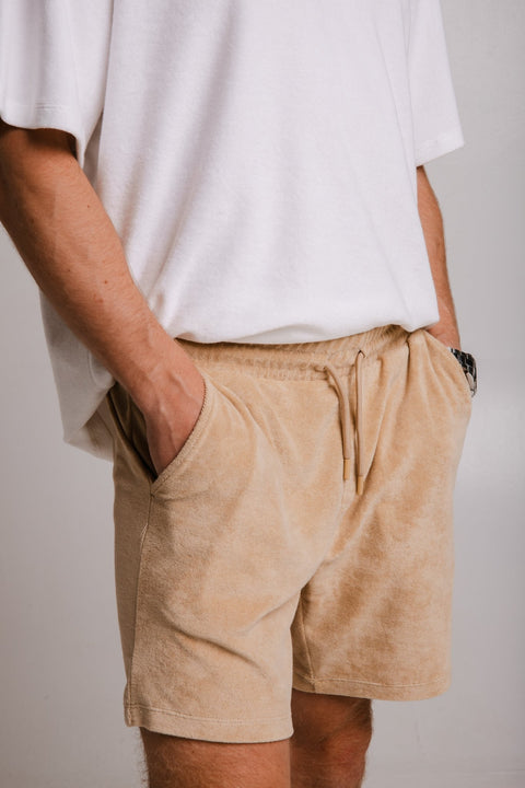 Sossu Panda Terry Men Short - Light Brown