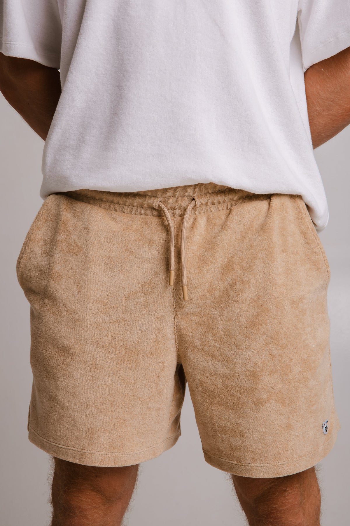 Sossu Panda Terry Men's Shorts - Light Brown