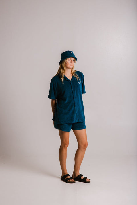 Sossu Panda Terry Shirt - Navy Blue