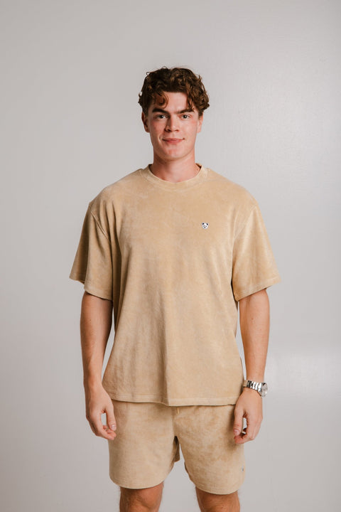 Sossu Panda Terry T-shirt - Light Brown