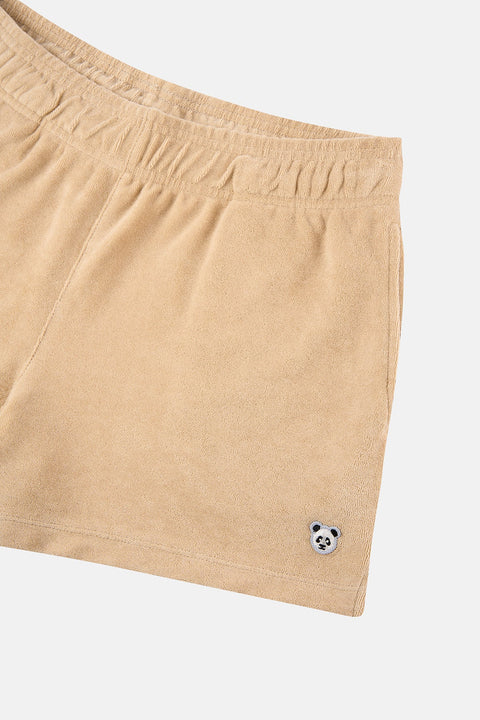 Sossu Panda Terry Women Short - Light Brown