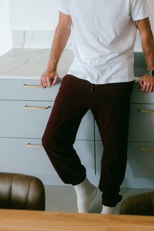 Sossu Pure Form Men's Sweatpants - Burgundy