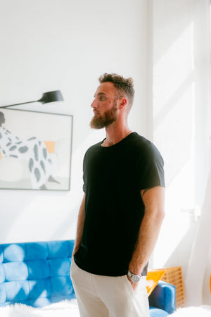 Sossu Pure Form Modal T-Shirt - Black