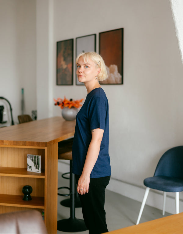 Pure Form Modal T-Shirt - Navy Blue