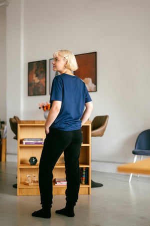 Sossu Pure Form Modal T-Shirt - Navy Blue