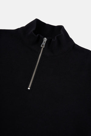 Sossu Pure Form Quarter - Zip Sweatshirt - Black