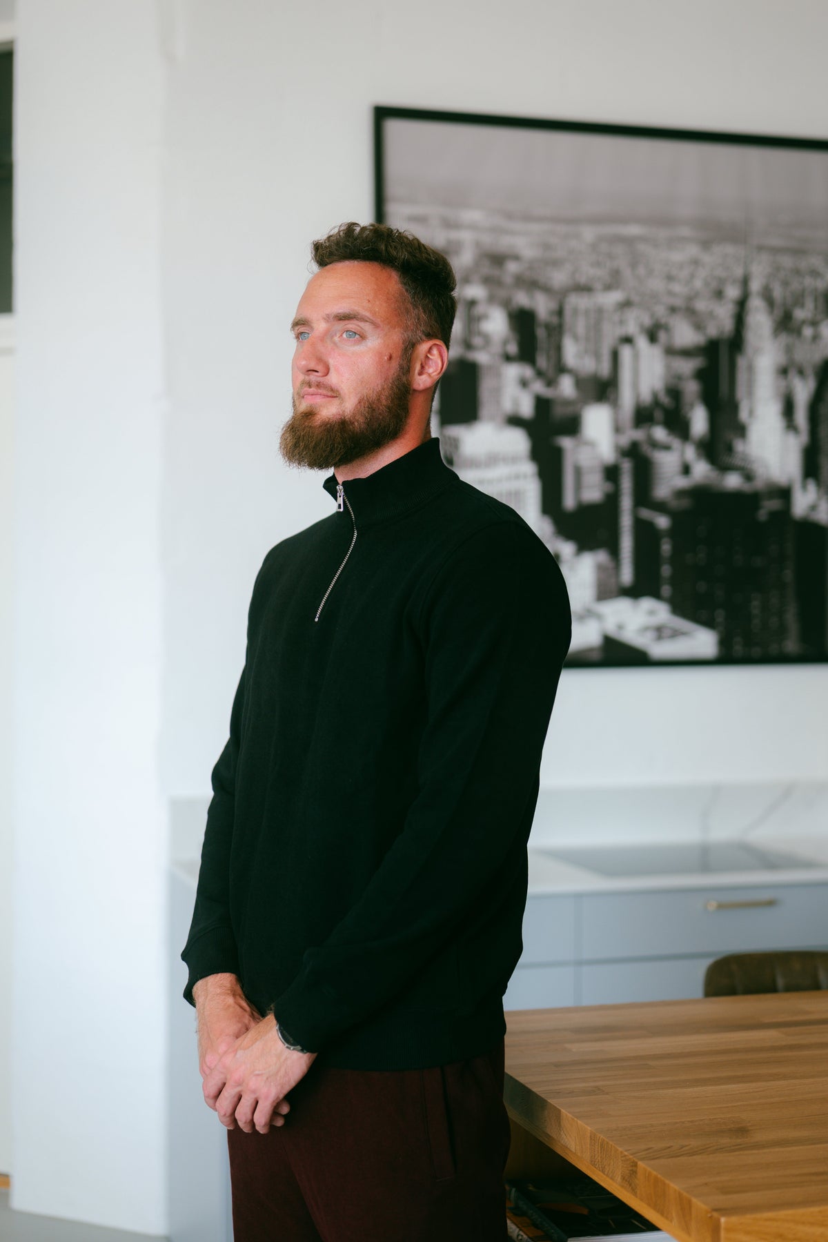 Sossu Pure Form Quarter - Zip Sweatshirt - Black