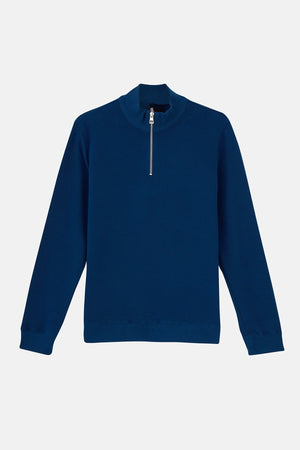 Sossu Pure Form Quarter - Zip Sweatshirt - Navy Blue