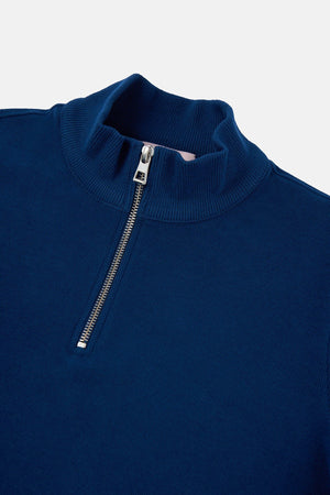 Sossu Pure Form Quarter - Zip Sweatshirt - Navy Blue