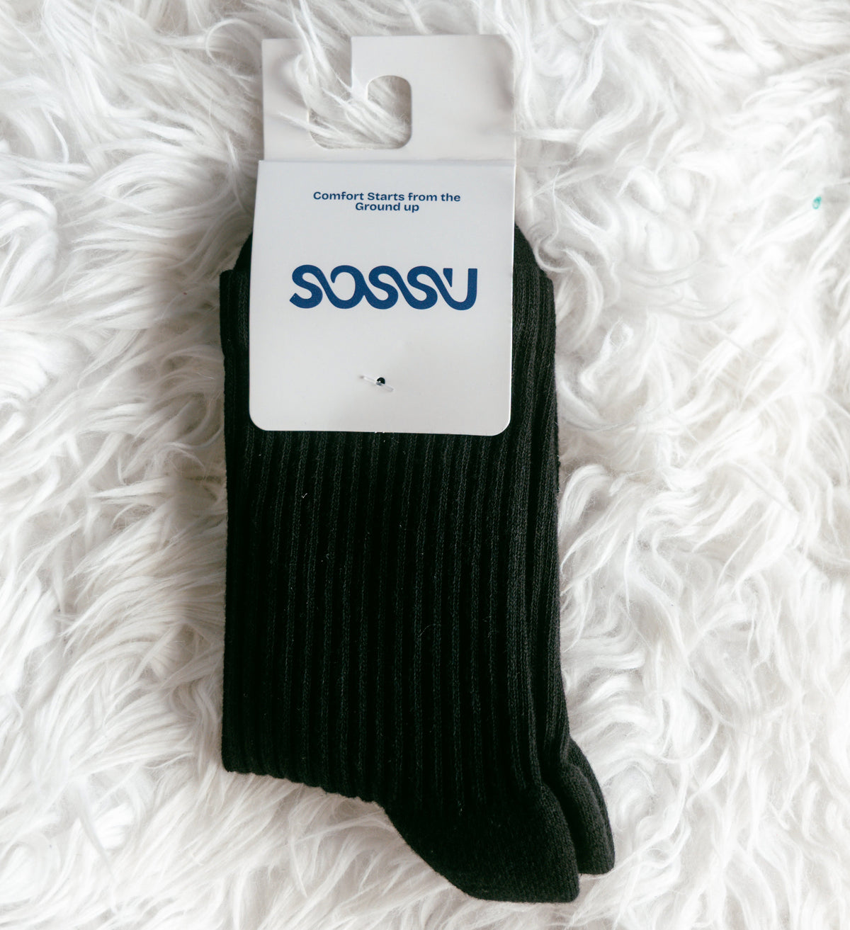 Sossu Pure Form Towel Socks - Black