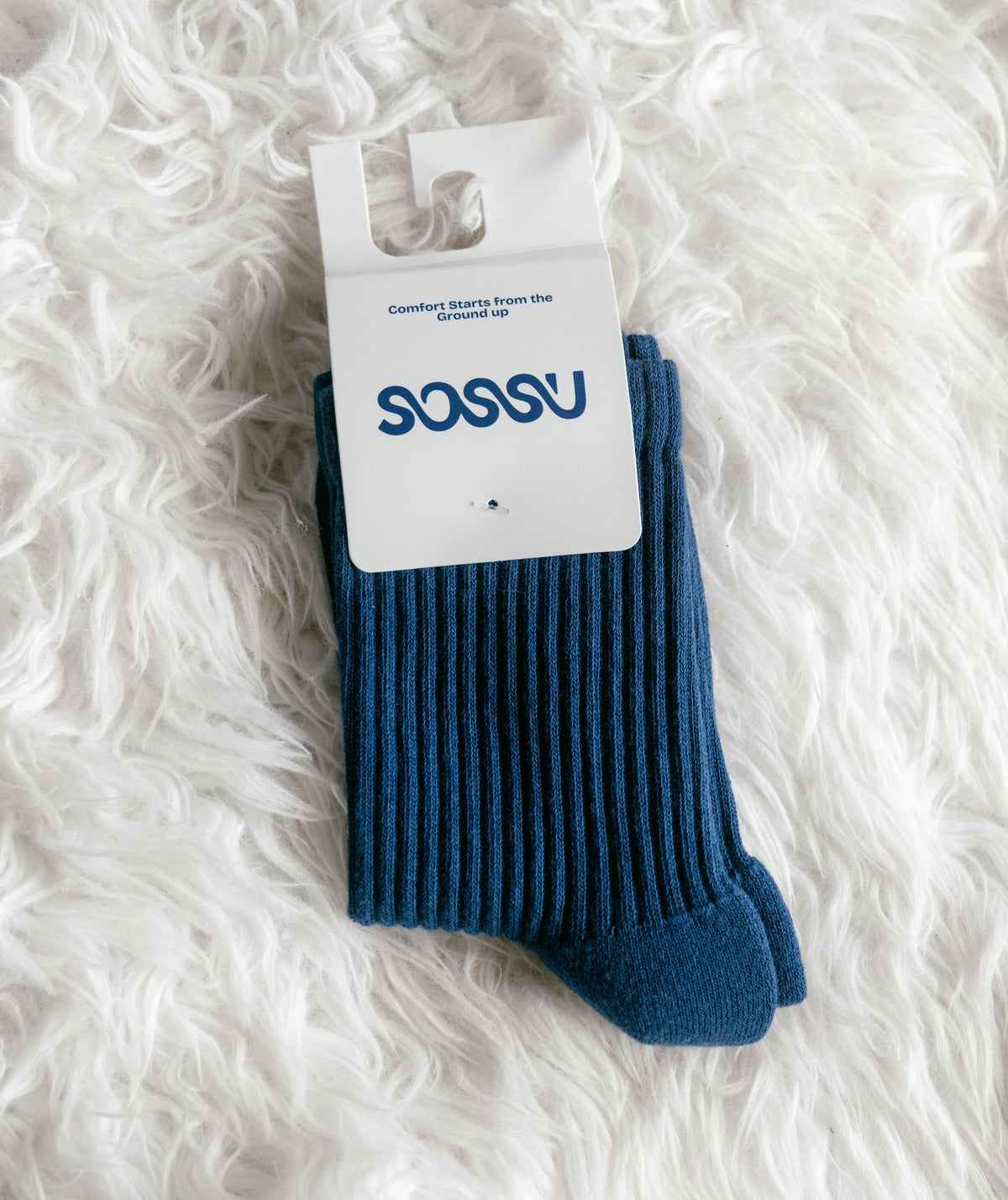 Sossu Pure Form Towel Socks - Navy Blue