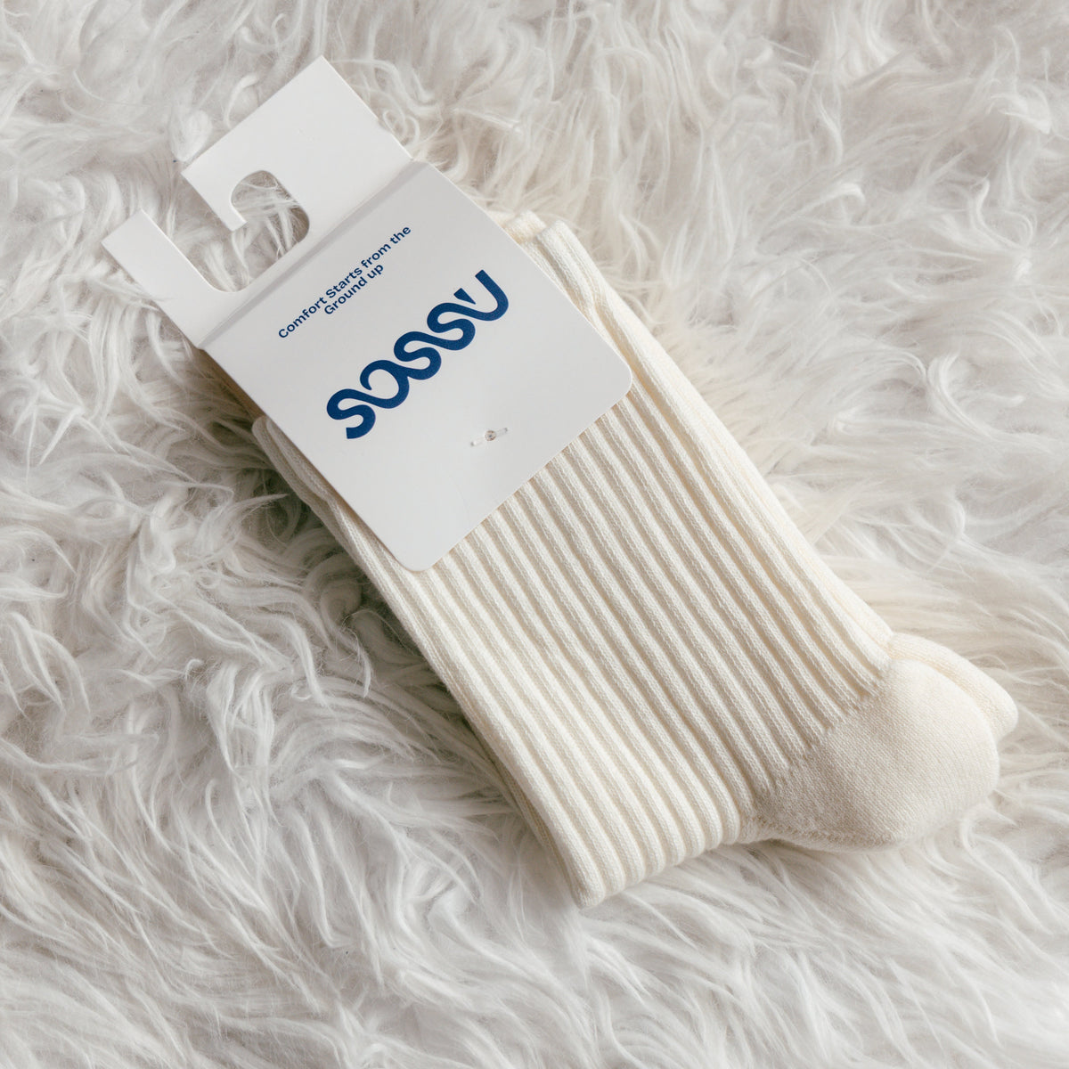 Sossu Pure Form Towel Socks - White