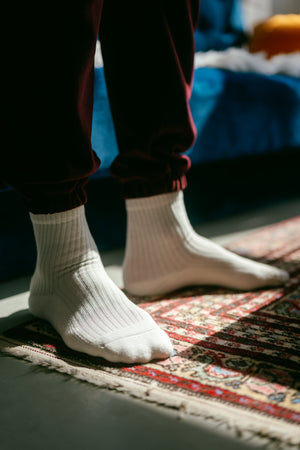Sossu Pure Form Towel Socks - White