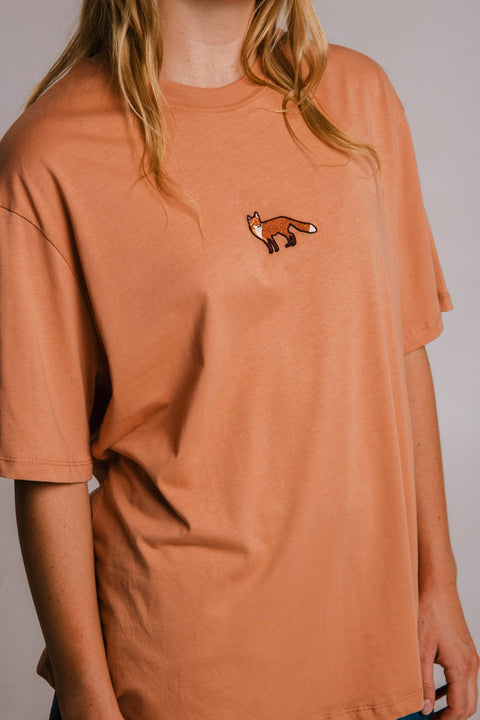 Sossu Red Fox Oversized T-shirt - Brown