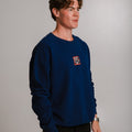 Sossu Smile Sweatshirt - Navy Blue