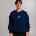 Sossu Smile Sweatshirt - Navy Blue