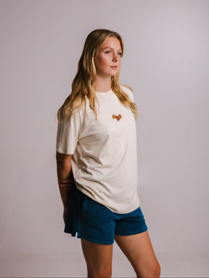 Sossu Squirrel T-shirt - Parchment