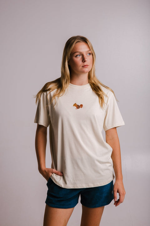 Sossu Squirrel T-shirt - Parchment