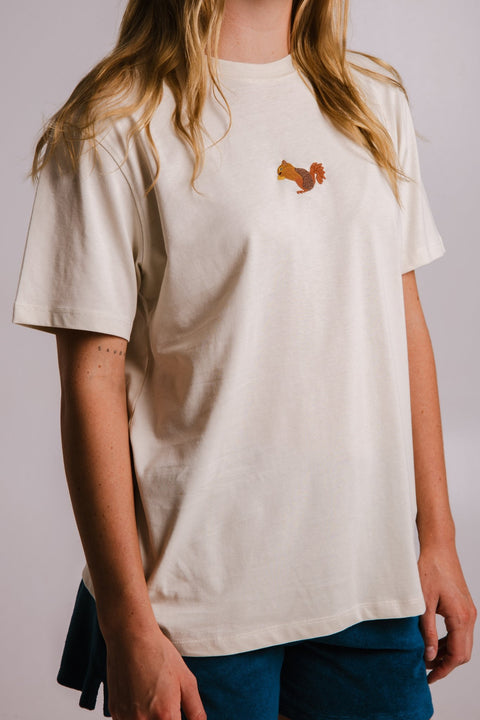 Sossu Squirrel T-shirt - Parchment