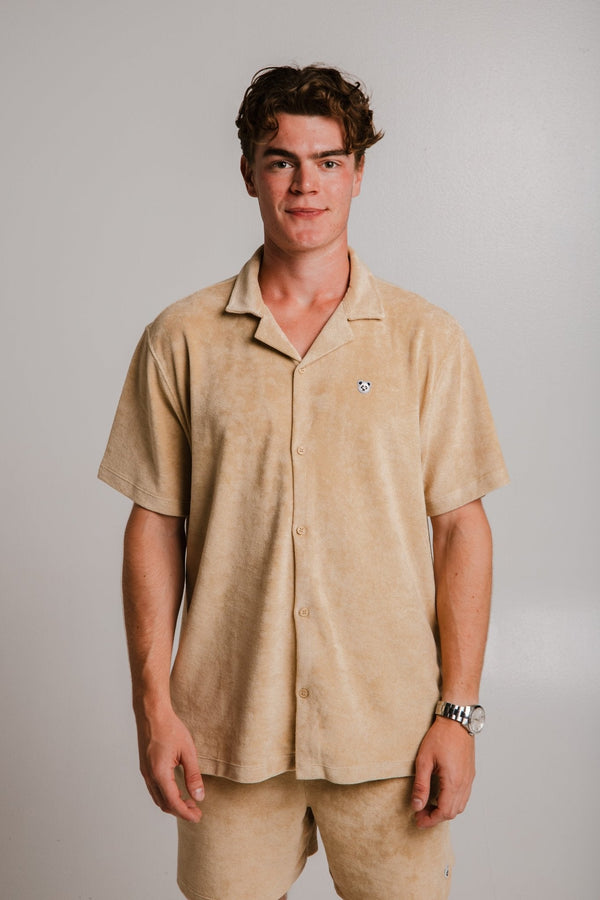 Terry Men Matching Set - Light Brown