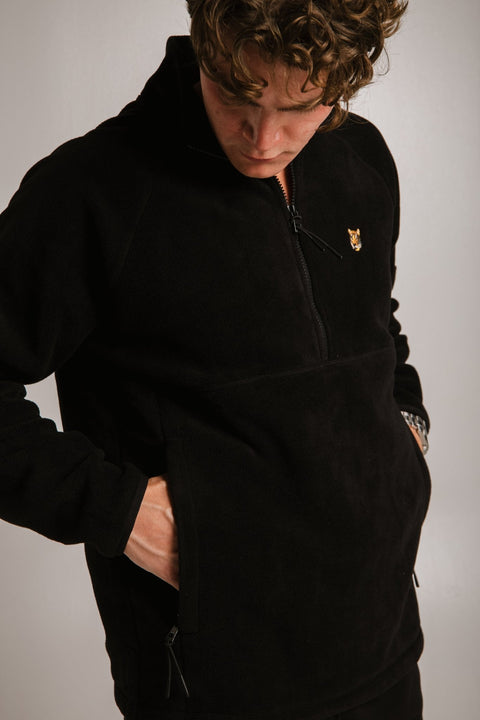 Sossu Tiger Half Zip Fleece - Black