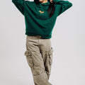 Sossu Squirrel Hoodie - Dark Green