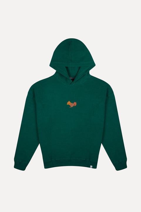 Sossu Squirrel Hoodie - Dark Green