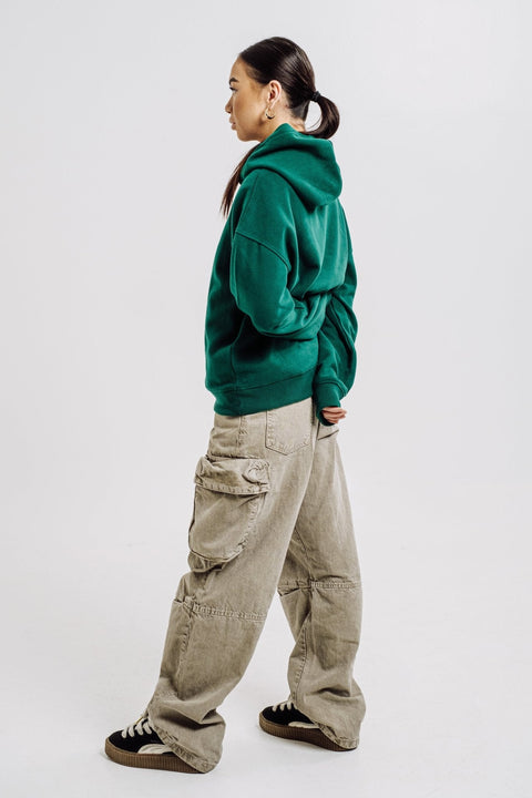 Sossu Squirrel Hoodie - Dark Green