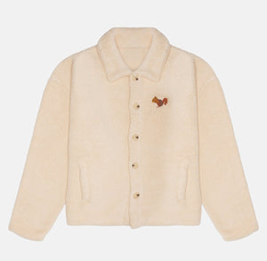 Sossu Squirrel Sherpa Jacket - Parchment Beige