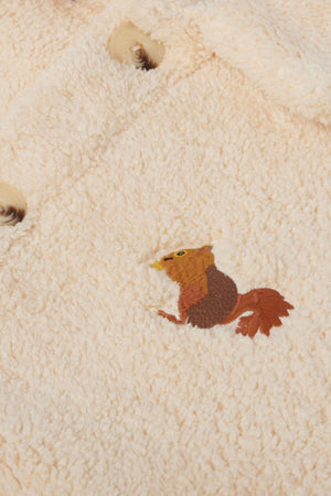 Sossu Squirrel Sherpa Jacket - Parchment Beige