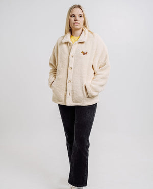 Sossu Squirrel Sherpa Jacket - Parchment Beige